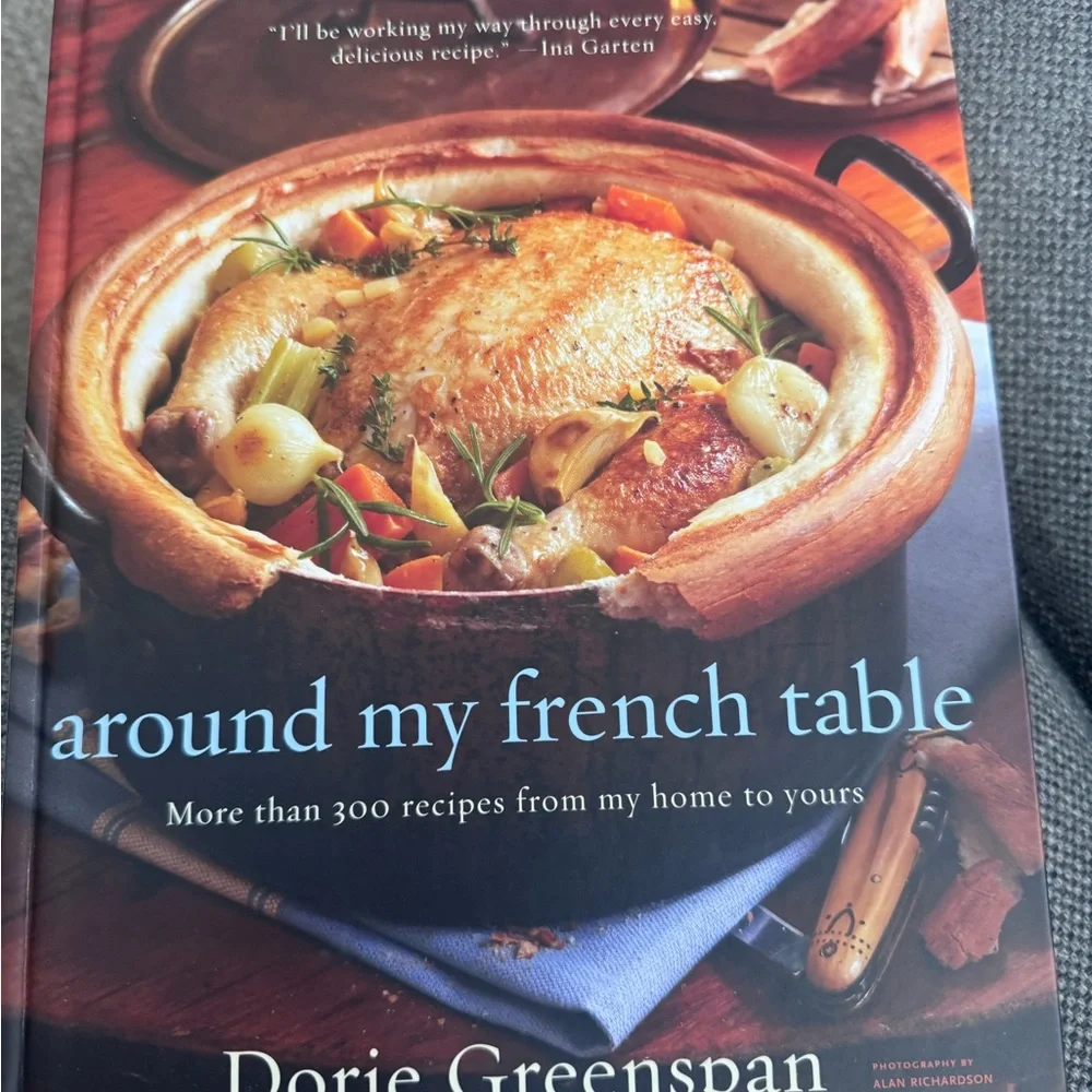 'Around My French Table' Cookbook - Blue Cover brand new